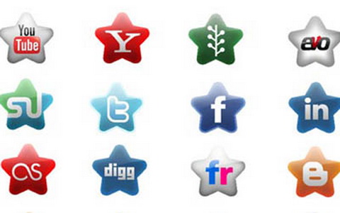 Starry Site social media Icons
