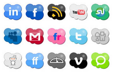 Nuovo set Social icons