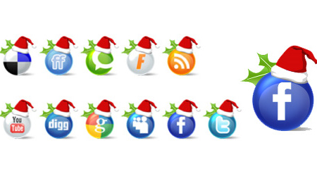 26 Free Social Media Icons for Christmas