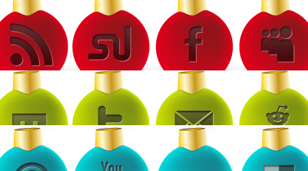 36 Free social media Christmas icons