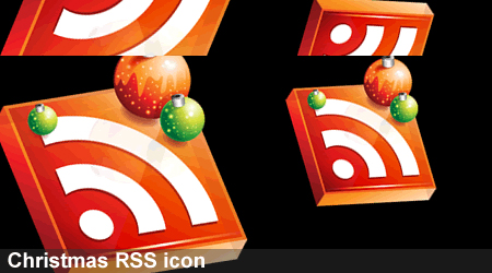 Christmas RSS icons