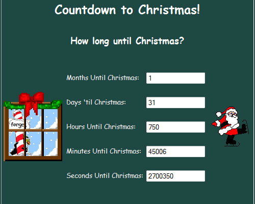 Countdown to Christmas