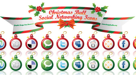 Early Christmas Social Networking Icons