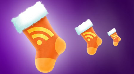 RSS Christmas Stocking Icon