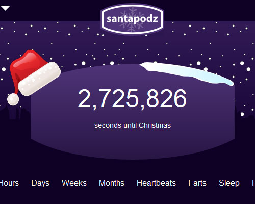 Santapodz Christmas Countdown