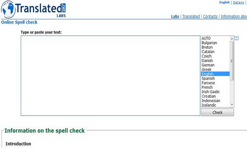 Online Spell Checker