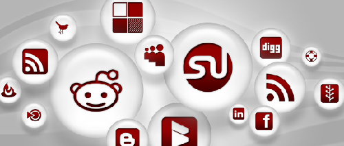 108 Red Pearl Social Media Icons