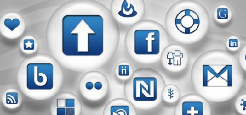 108 Blue-White Pearl Social Bookmarking Icons