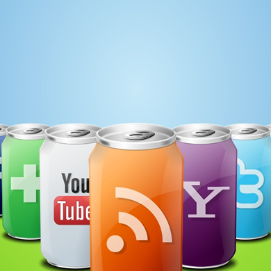 27 IconTexto Drink Web 2.0 Social Media Icons