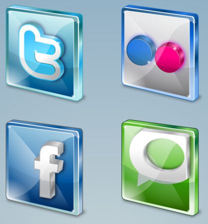 10 High Resolution Social Media icons