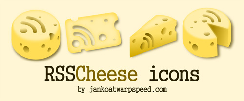 RSS Cheese - A free icon set you can taste