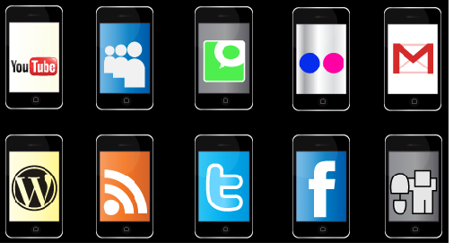 154 Free Glassy Space Social Networking Icons