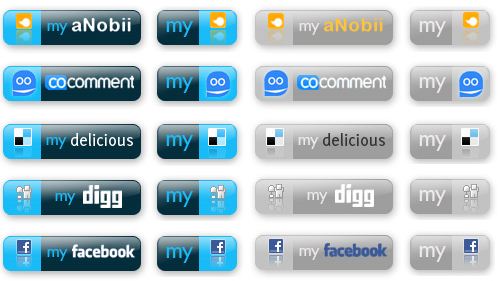 20 Social Web Buttons