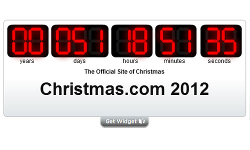 2012 Christmas Countdown Clock