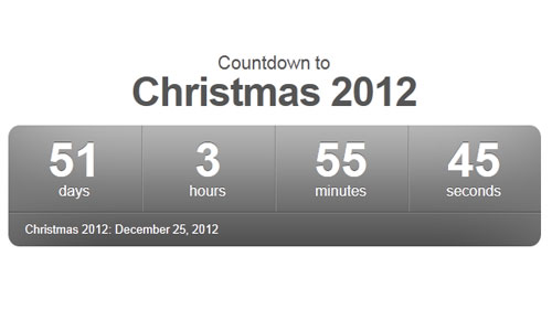 Countdown-to-Christmas Web Clock