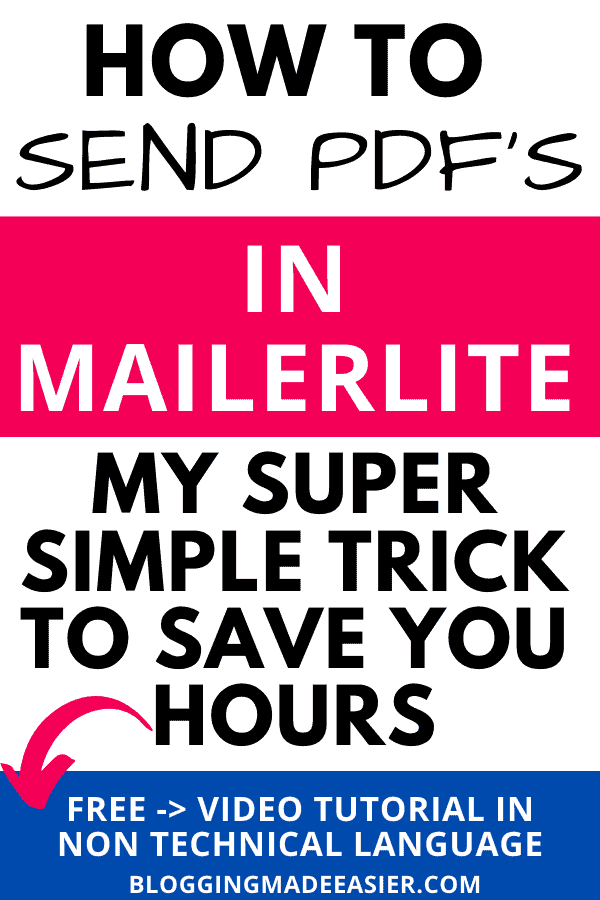 Looking or ways to send PDF freebie for your awesome opt-in to readers without adding it in media library? Also useful if youhave switched from Mailchimp to Mailerlite and not sure how you can attach and send freebies. Learn this simple trick that would save you house figuring out what to do and looking answers in google. Free video tutorial included to help you with these email marketing tips and strategies